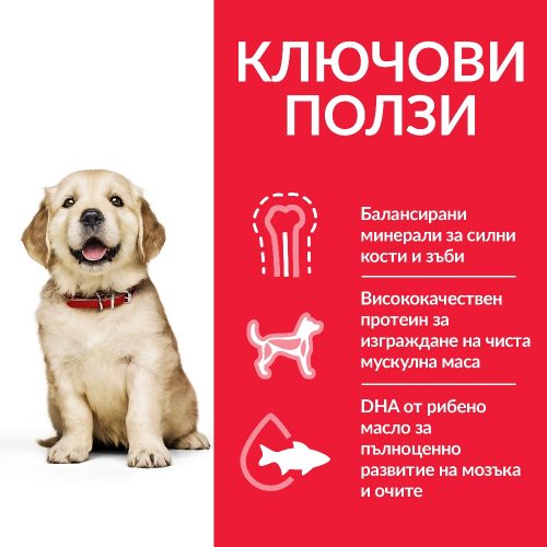 Пълноценна храна за кучета Hill’s SP Puppy Medium с агнешко и ориз - Image 2