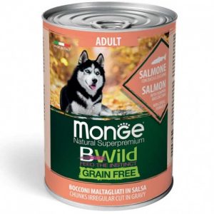 konserva-hapki-za kucheta-monge-grain-free-adult-sas-syomga-tikvatikvichki