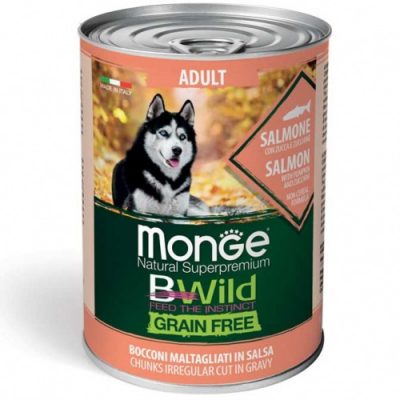 konserva-hapki-za kucheta-monge-grain-free-adult-sas-syomga-tikvatikvichki