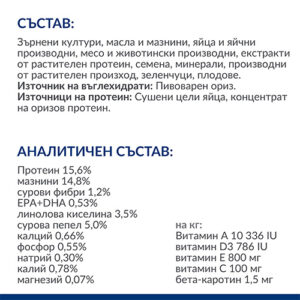 състав Hill’s Derm Complete храна за кучета