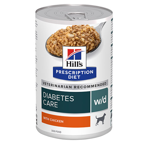 Hill’s Prescription Diet w/d Diabetes Care консервирана лечебна храна за кучета с диабет и контрол на теглото