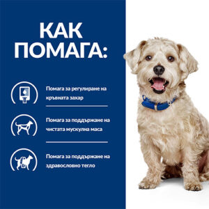 Ползи от лечебната храна Hill’s w/d за кучета с диабет и наднормено тегло