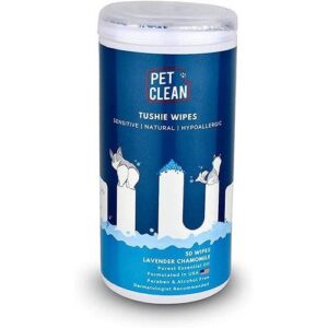 Pet Clean Tushie Wipes for Dogs & Cats